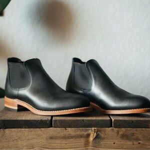 Red Wings Women Carol Black Leather Boundary 3461 Chelsea Boots size 6.5